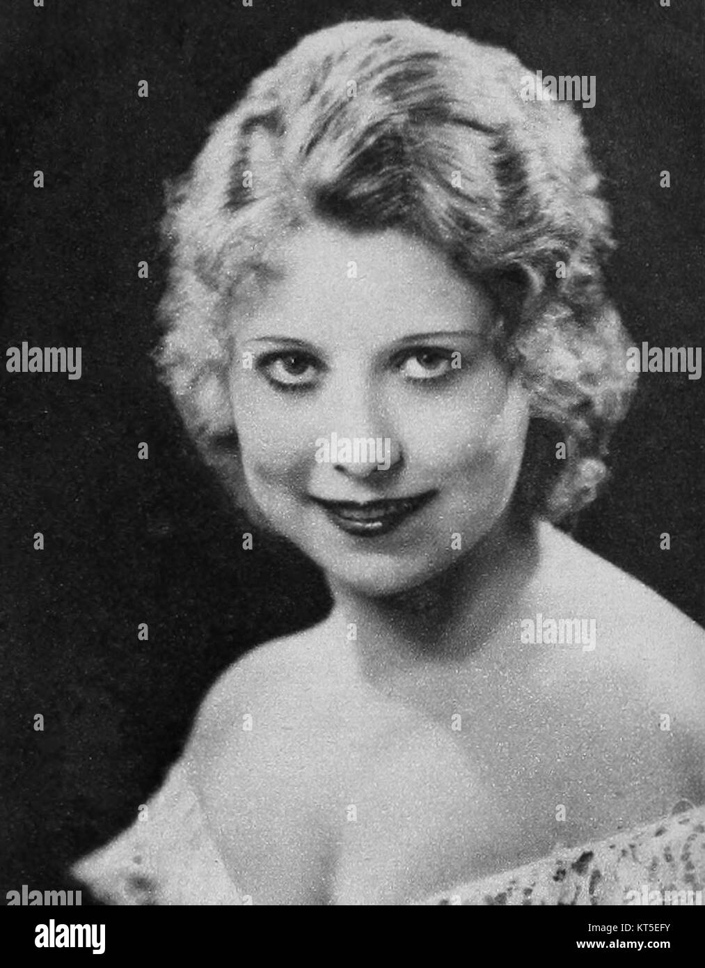 Annette Hanshaw - Radio specchio, Luglio 1934 Foto Stock