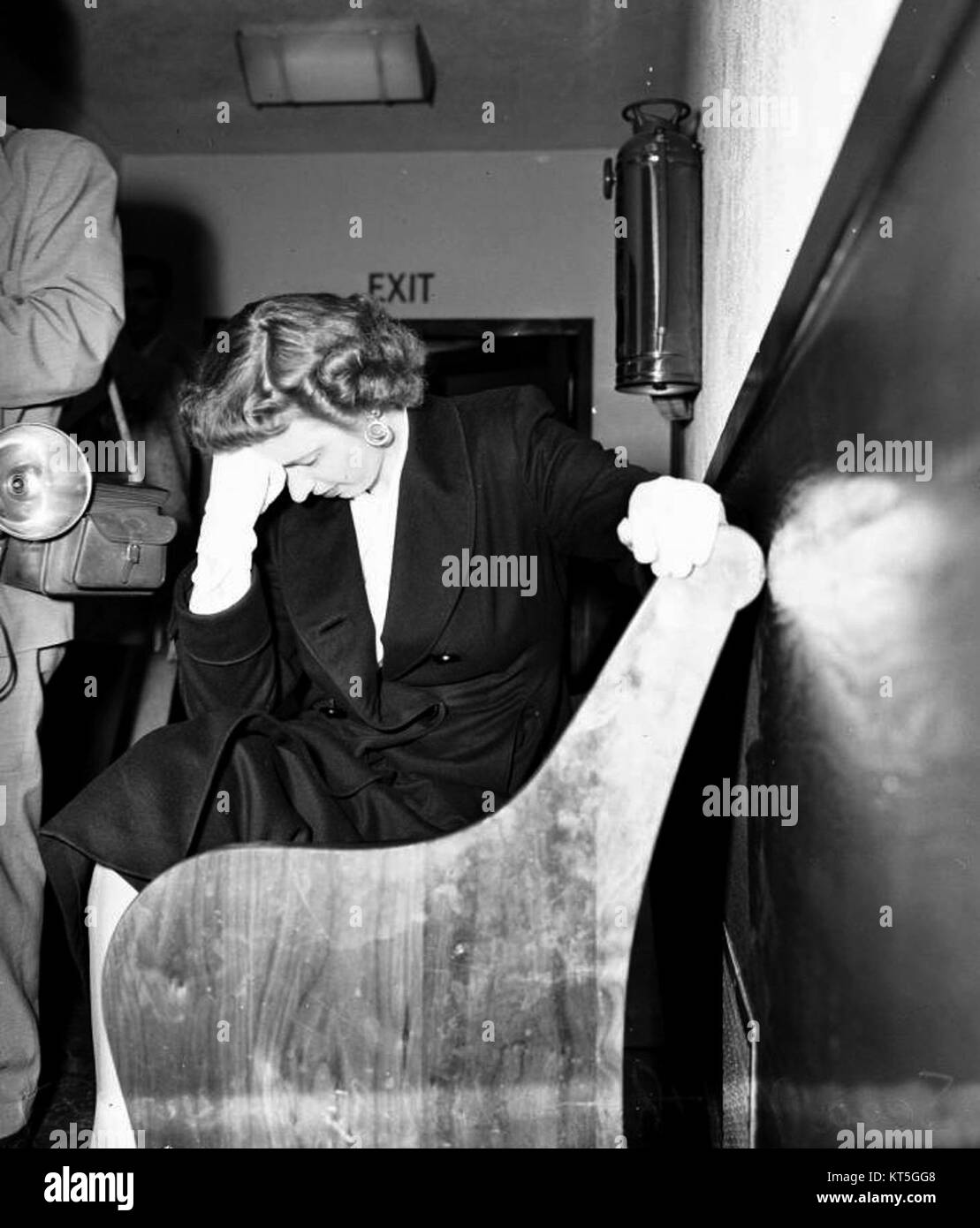 L'udienza di custodia di Sara Hubbardâ, tenutasi il 24 aprile 1951, è stata un evento legale significativo riguardante la custodia dei minori in un caso di alto profilo. L'audizione si è concentrata sulla determinazione del tutore appropriato per il bambino coinvolto, e i procedimenti sono stati parte di un più ampio dibattito legale nel periodo. Foto Stock