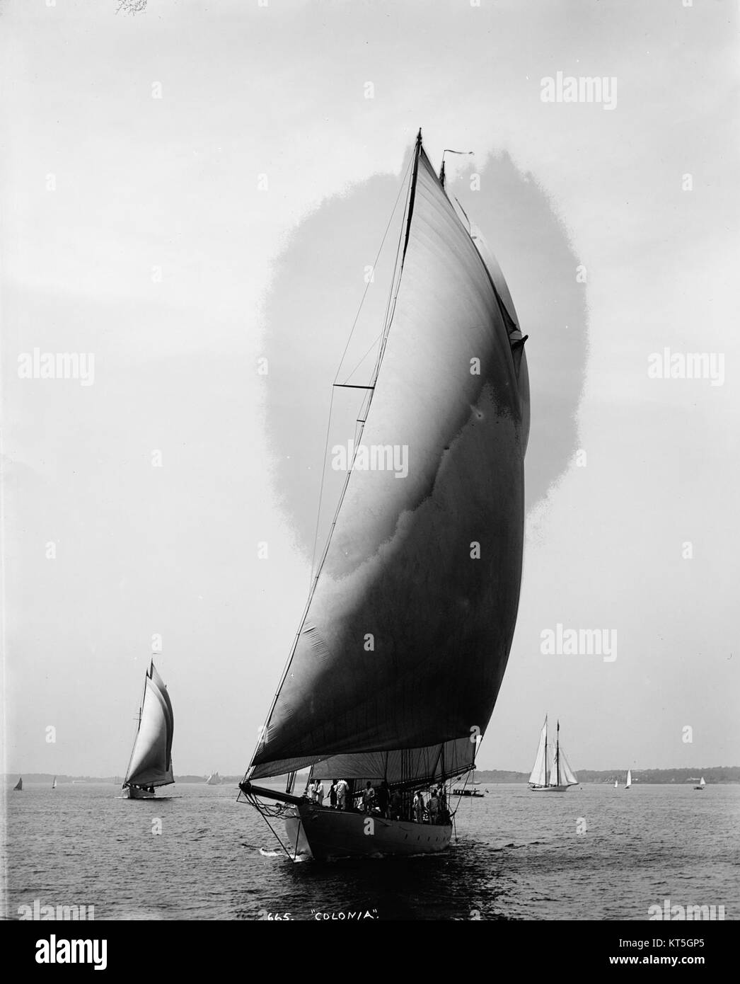 Lo Schooner Colonia, un tipo di imbarcazione a vela tradizionale, catturato nel 2007, enfatizza il suo design e la sua funzione di nave storica. Foto Stock