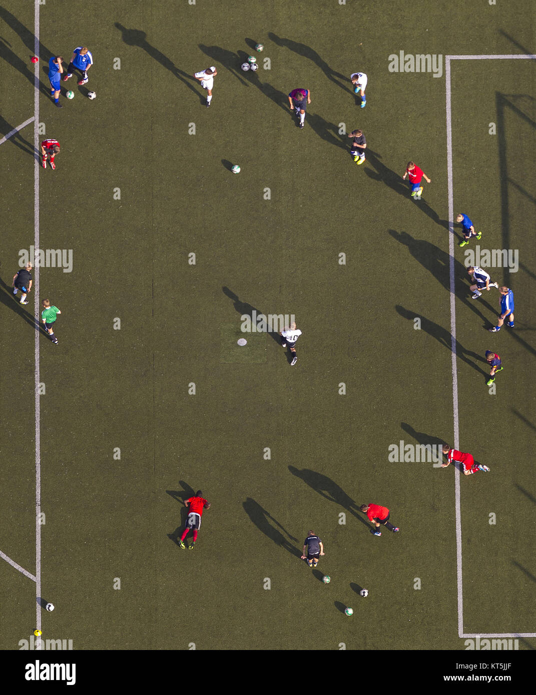 Campo sportivo Papenloh in Rhynern, amatoriali club di calcio, calcio dilettanti formazione, Hamm, la zona della Ruhr, Renania settentrionale-Vestfalia, Germania, Europa, Hamm, R Foto Stock