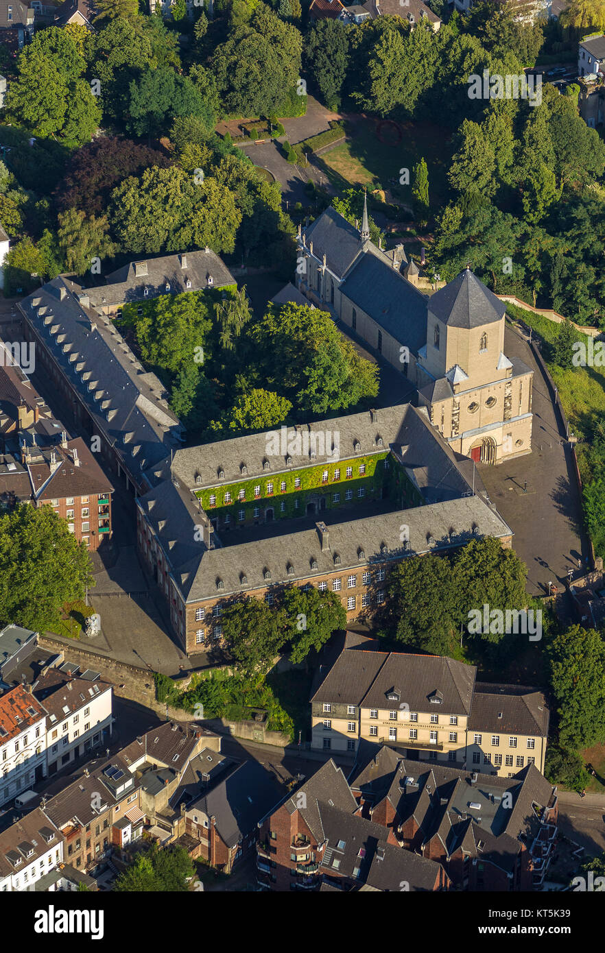 Mönchengladbach Münster del vecchio Mönchengladbach, Mönchengladbach, Niederrhein, Renania settentrionale-Vestfalia, Germania, Europa, Mönchengladbach, Basso Reno, n. Foto Stock