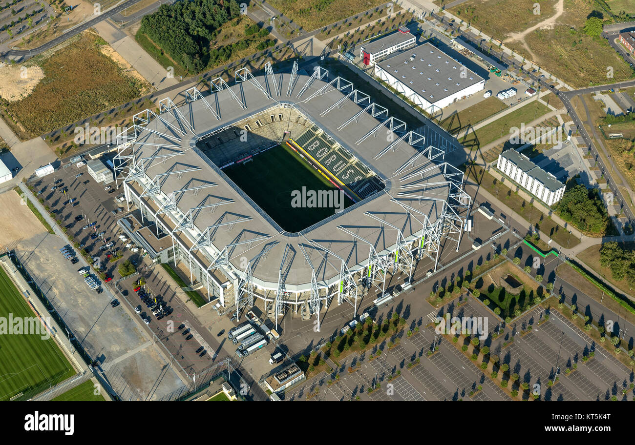 Borussia-Park, lo stadio del Borussia Mönchengladbach, Bundesliga,  Moenchengladbach, Basso Reno, Renania settentrionale-Vestfalia, Germania,  Europa, M Foto stock - Alamy