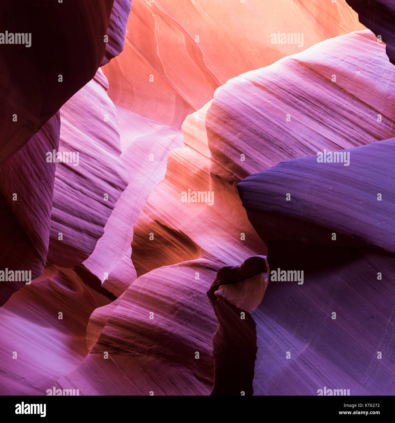 L'Antelope Canyon, pagina Foto Stock