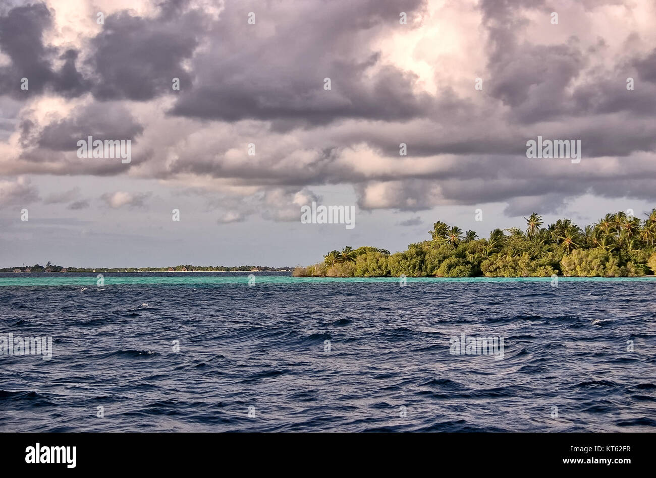 Villaggio Embudu, Malediven, Süd-Male-Atoll, Indischer Ozean Foto Stock