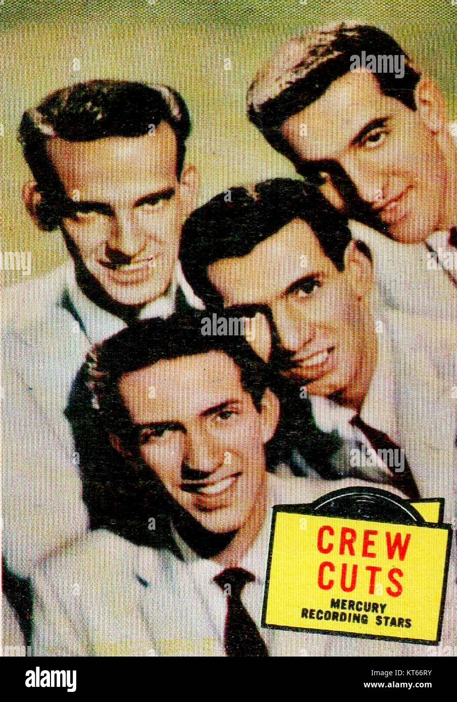 Una fotografia dei tagli della crew, un gruppo vocale americano, attivo negli anni '1950, noto per la loro influenza nei generi doo-wop e pop. Foto Stock