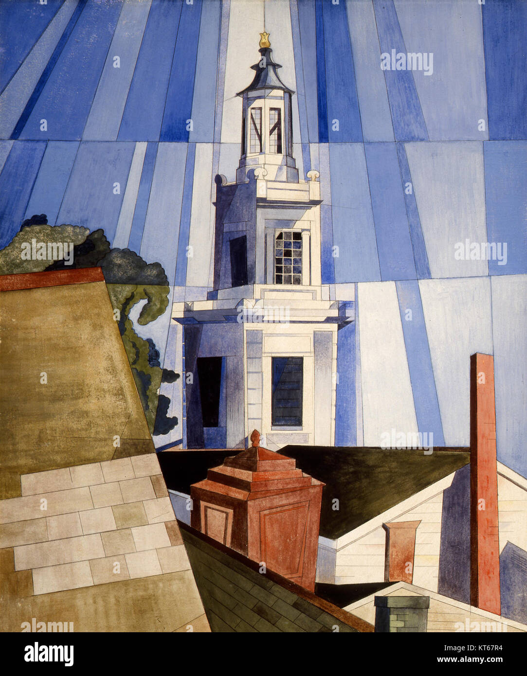 La "Torre" di Charles Demuth, esposta al Columbus Museum of Art, è un dipinto modernista noto per la sua astrazione geometrica e la vibrante tavolozza di colori. Foto Stock La "Torre" di Charles Demuth, esposta al Columbus Museum of Art, è un dipinto modernista noto per la sua astrazione geometrica e la vibrante tavolozza di colori. Foto Stock