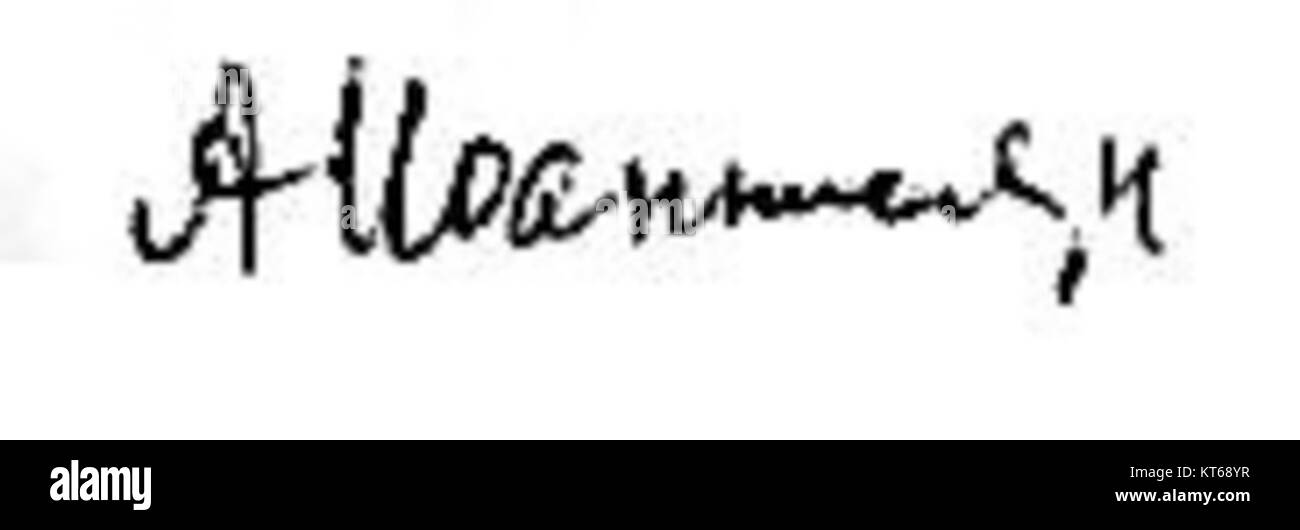 Arap Shamoevich Shamilov è un individuo la cui firma appare su documenti o opere d'arte. Non viene fornito un ulteriore contesto sulla sua identità e sul significato della sua firma. Foto Stock