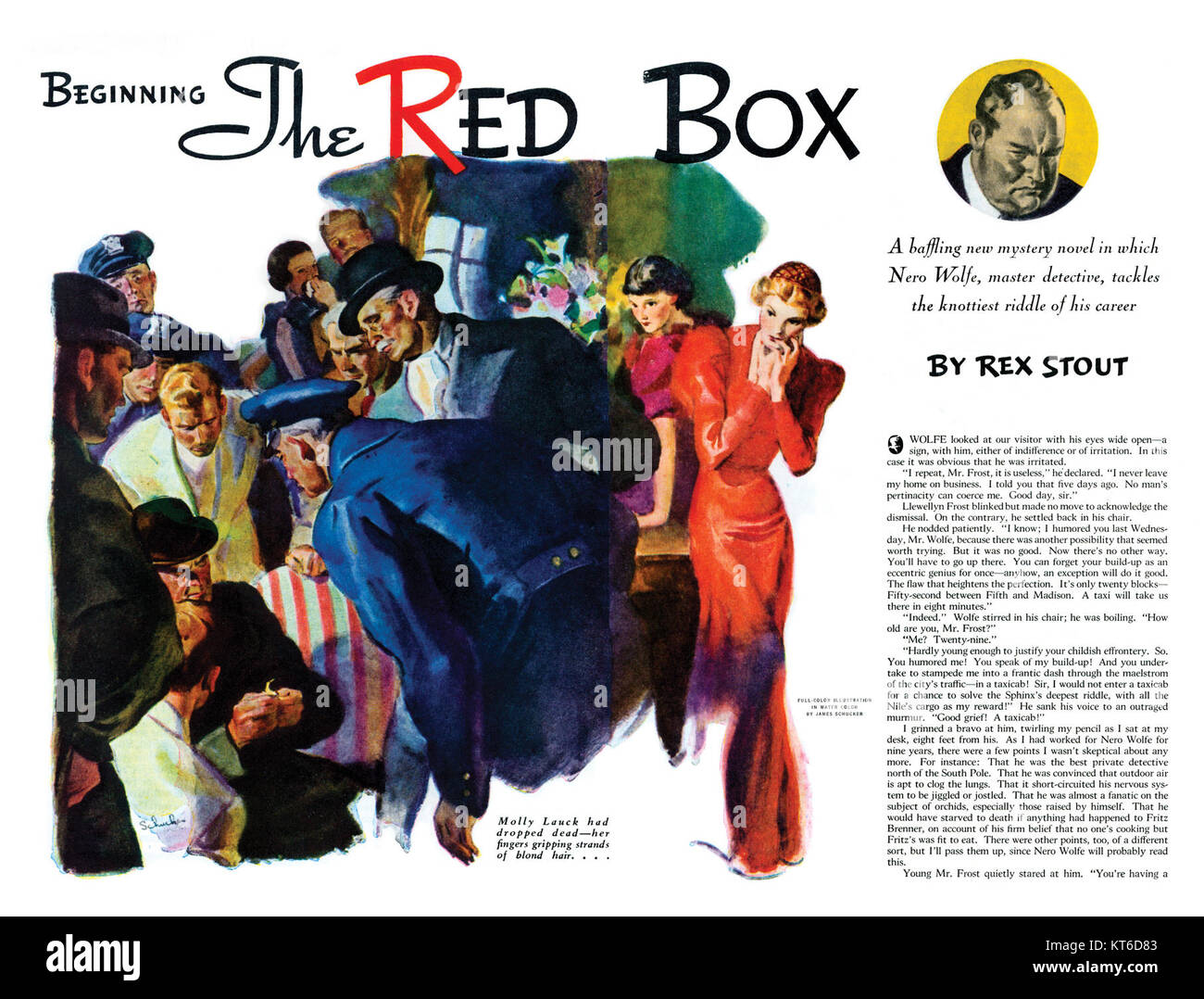 *Wolfe: The Red Box* è un libro che approfondisce un mistero avvincente. La narrazione segue un personaggio centrale coinvolto nella scoperta di segreti legati a una scatola rossa, portando suspense e intrighi alla trama. Foto Stock