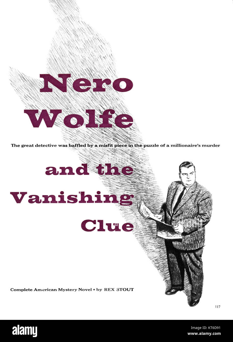 "Vanishing Clue" è un'opera di Wolfe, caratterizzata da una narrazione misteriosa che cattura l'essenza delle classiche storie poliziesche, mescolando intrighi e suspense in modo drammatico. Foto Stock