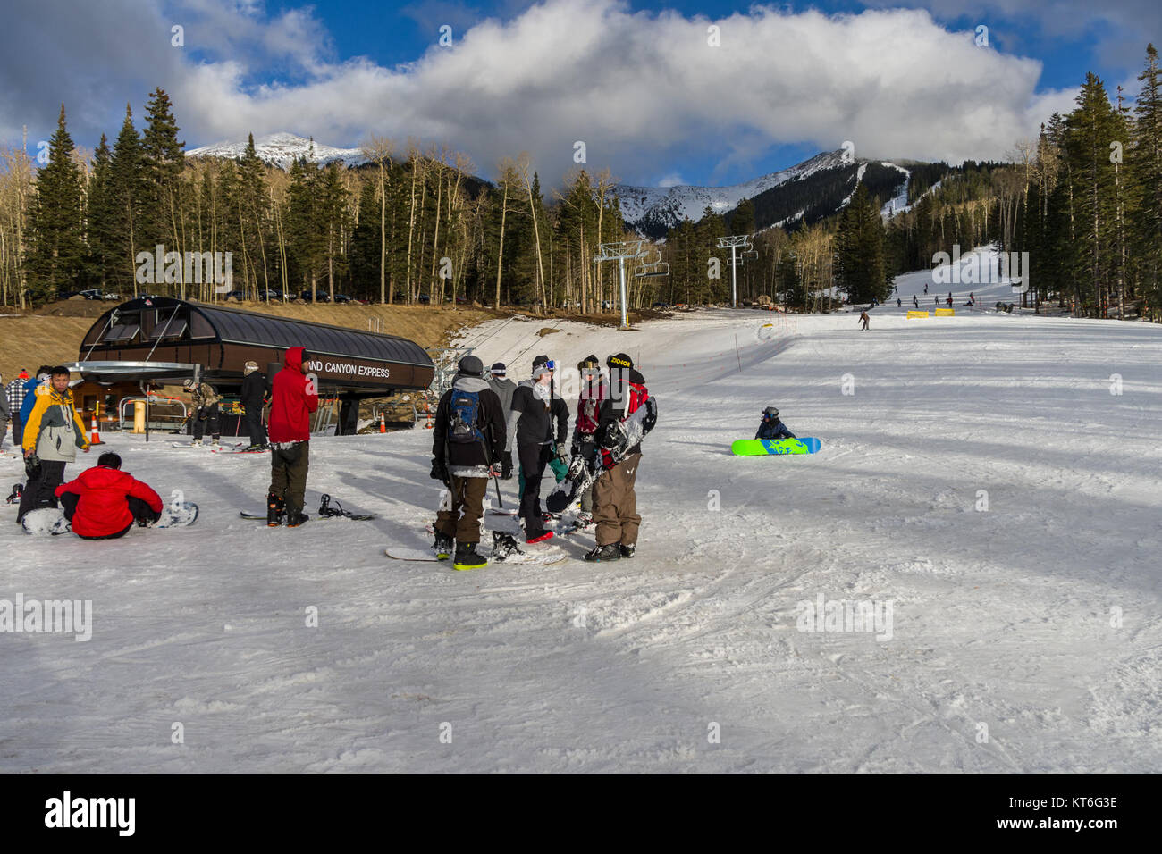 Arizona Snowbowl Grand Canyon Express Ski lift celebrazione di apertura (30763698404) Foto Stock