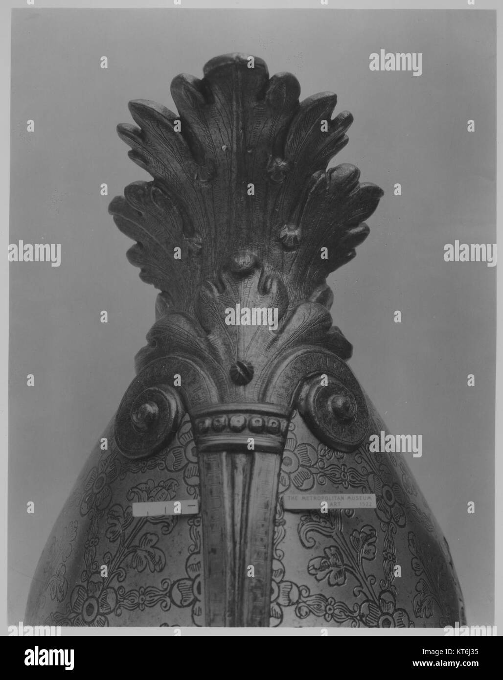 L'armatura di Giovanni Battista Borbone del Monte, datata 1541, è un importante manufatto storico ospitato nella collezione MET sotto il numero 512791. Rappresenta l'artigianato dell'armatura rinascimentale e la storia militare. Foto Stock