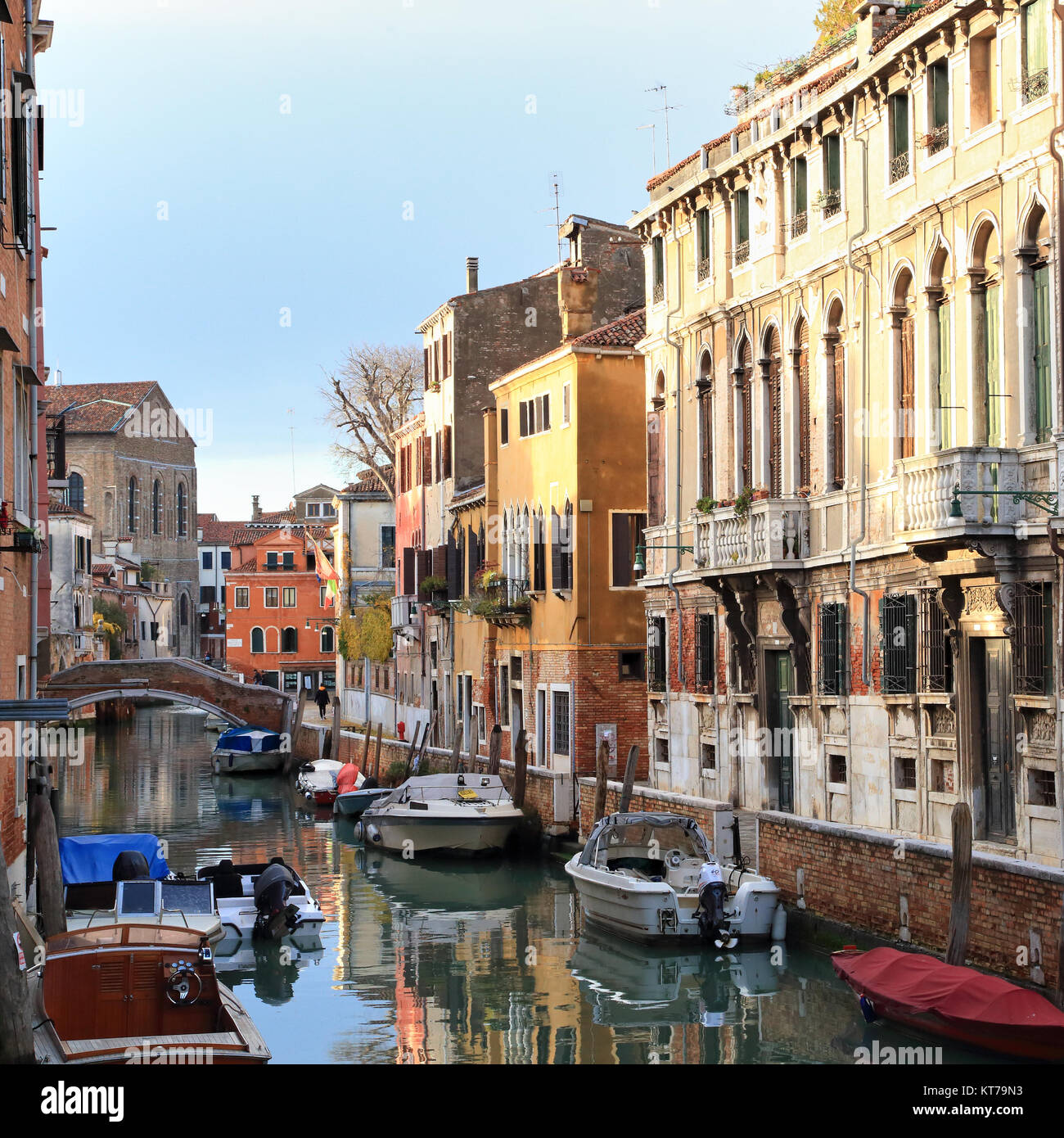 Rio di Santa Caterina, Palazzo Zen, Cannaregio Foto Stock