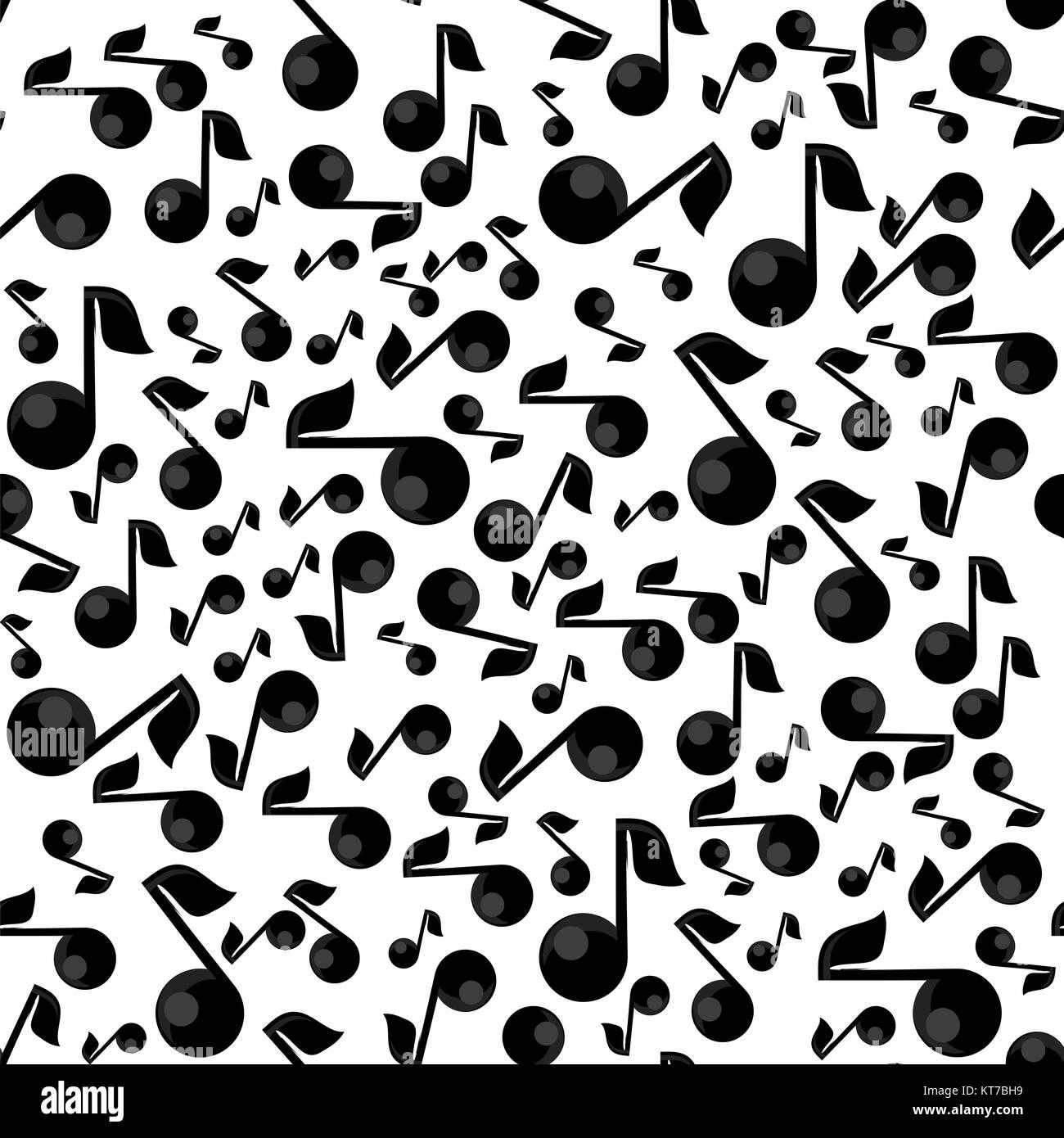 Note musicali Pattern senza giunture Foto Stock