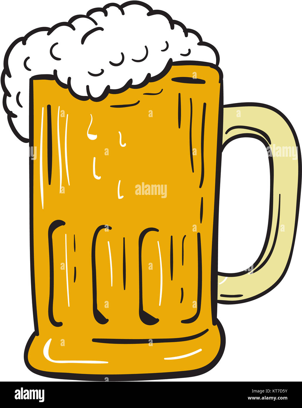 Boccale di birra disegno Foto stock - Alamy