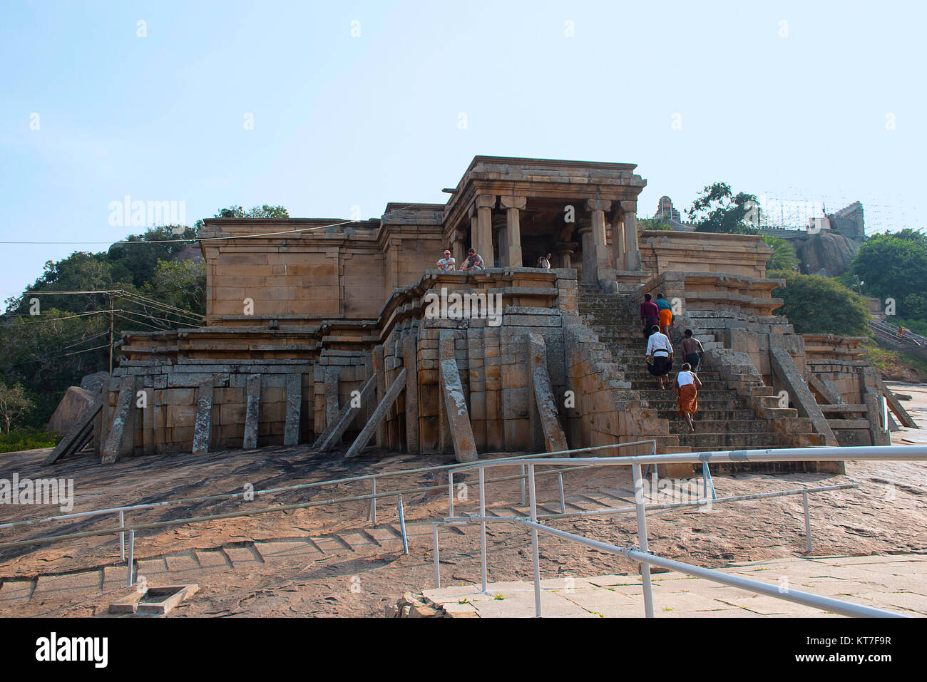 Odegal Basadi. Channarayapatna, Hassan district, Karnataka. India del sud Foto Stock