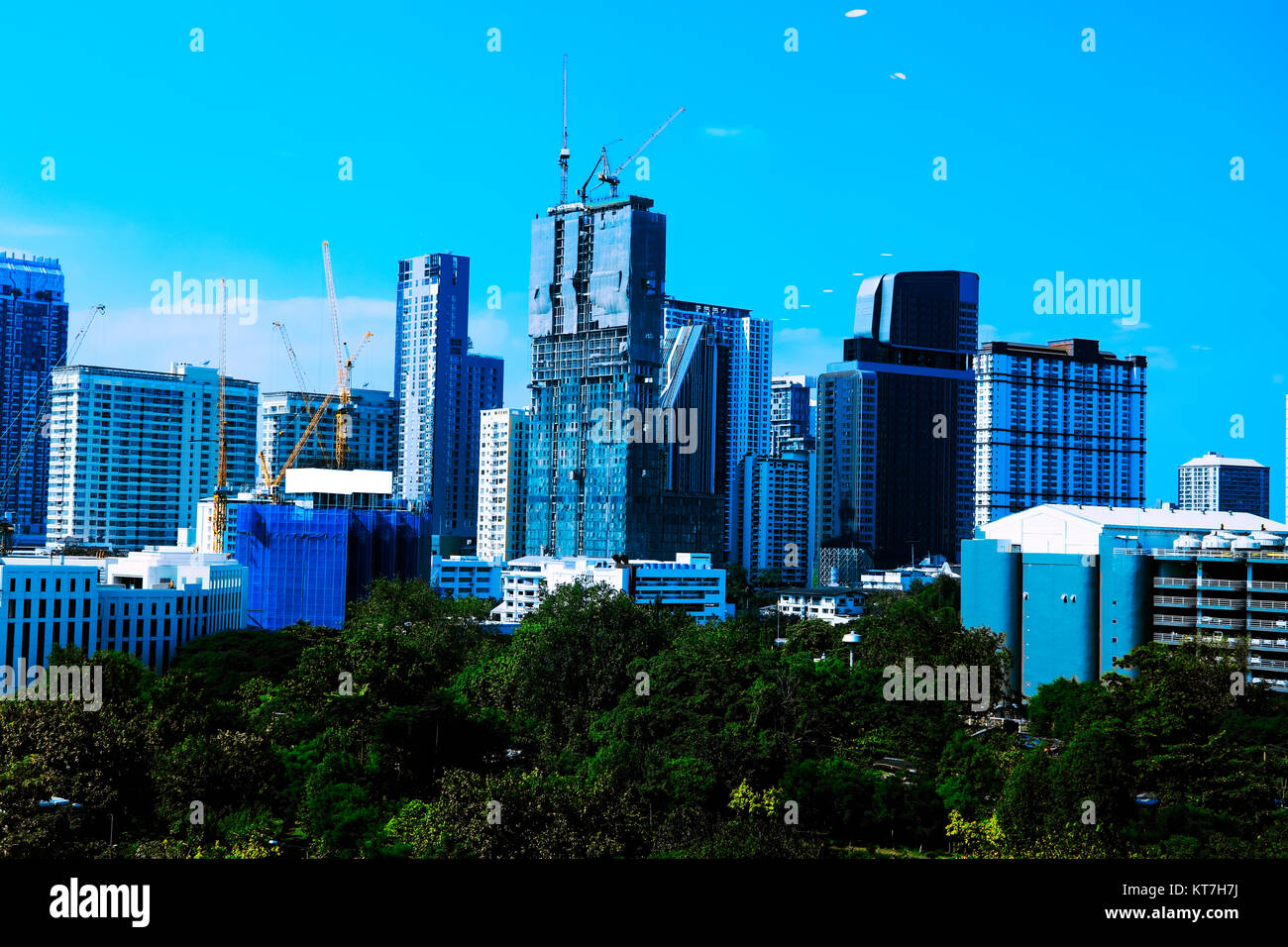 Bangkok City con business costruzione ,Thailandia. Foto Stock