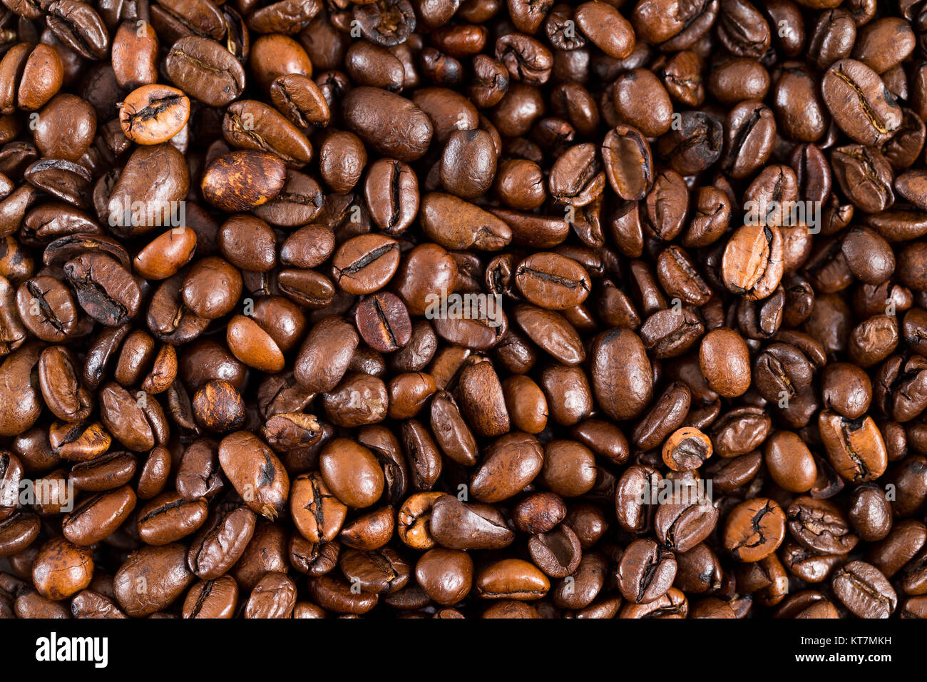 Chicco di caffè sfondo Foto Stock