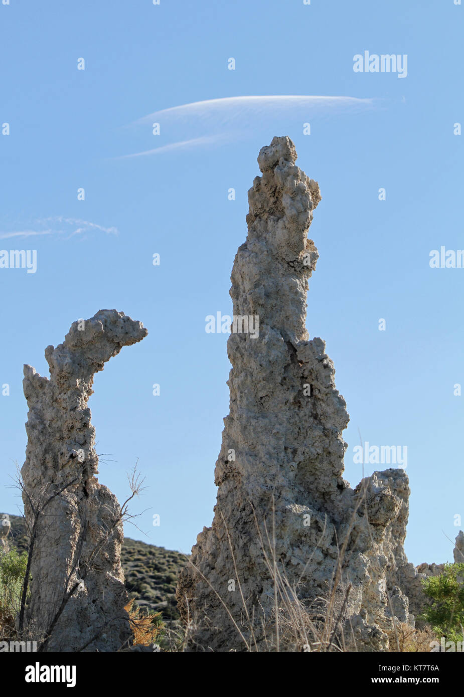 Formazioni surreale al Lago Mono, California Foto Stock