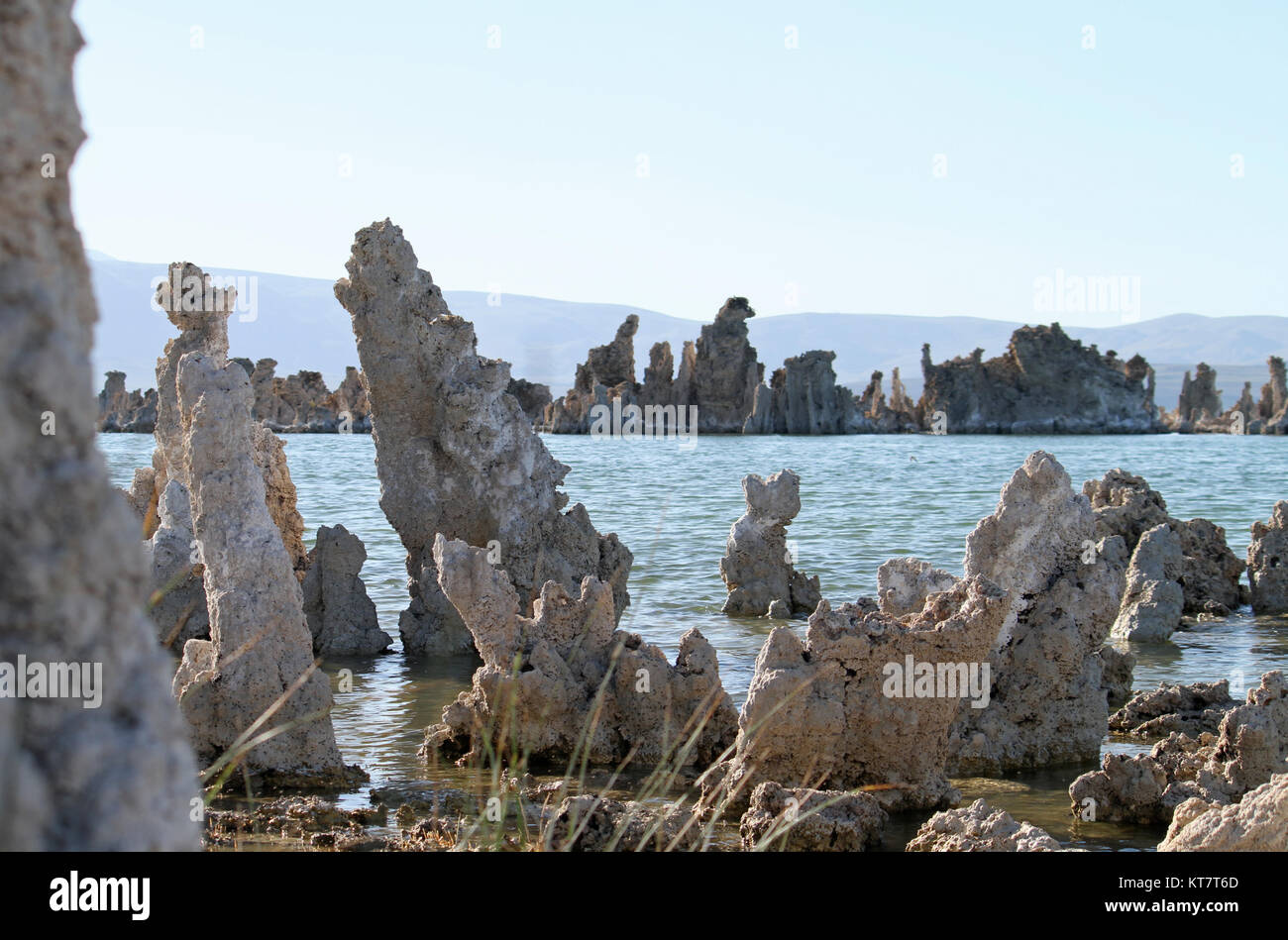Formazioni surreale al Lago Mono, California Foto Stock