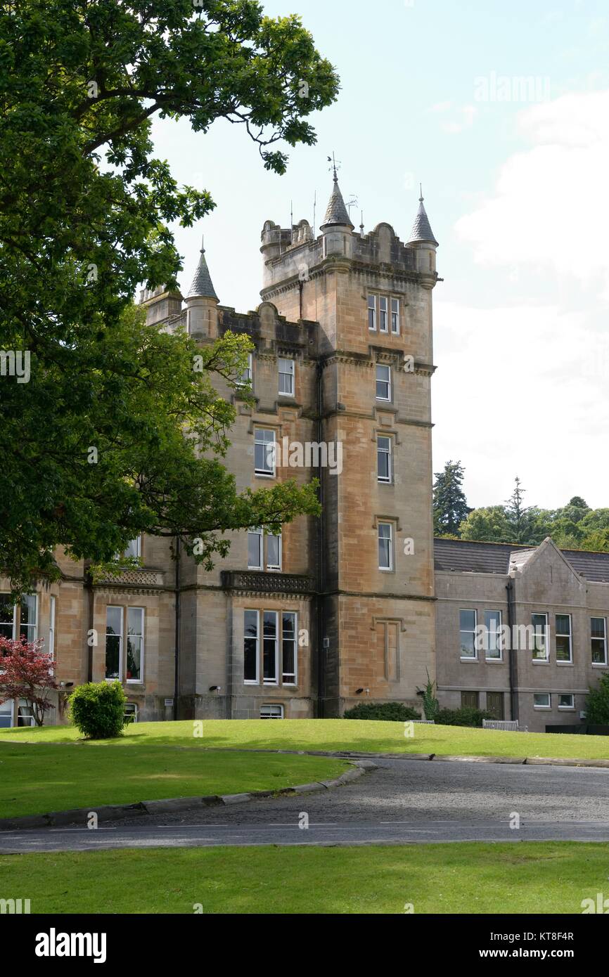 Il Cameron house hotel prima che il fuoco distruttivo nel 2017. Alessandria, Scotland, Regno Unito Foto Stock