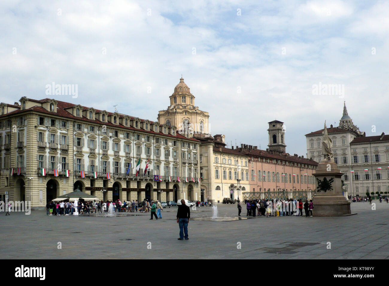 Piazza Castello, Torino, Italia Foto Stock