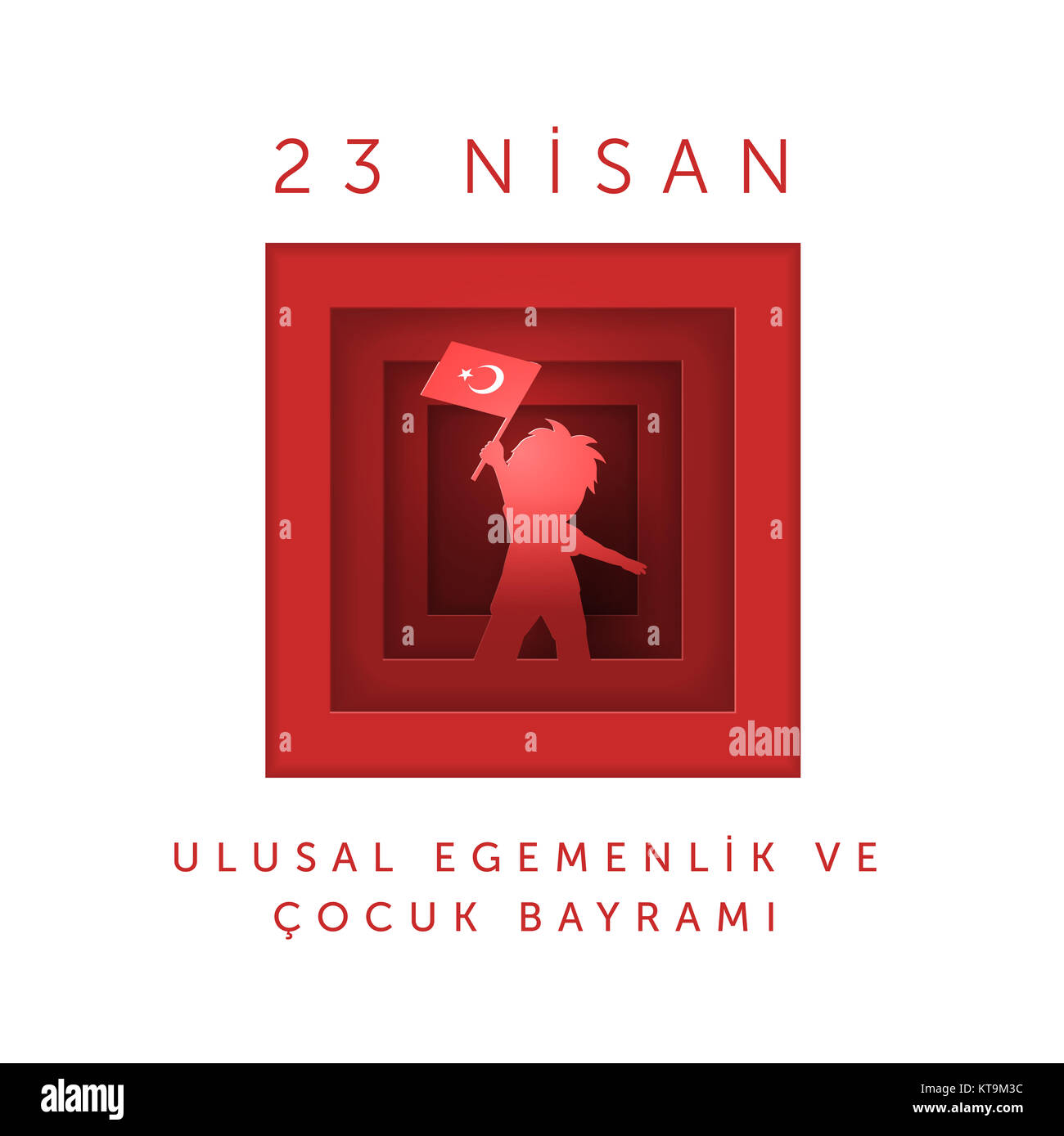 Aprile 23 turco la sovranità nazionale e la Giornata dei bambini Foto Stock