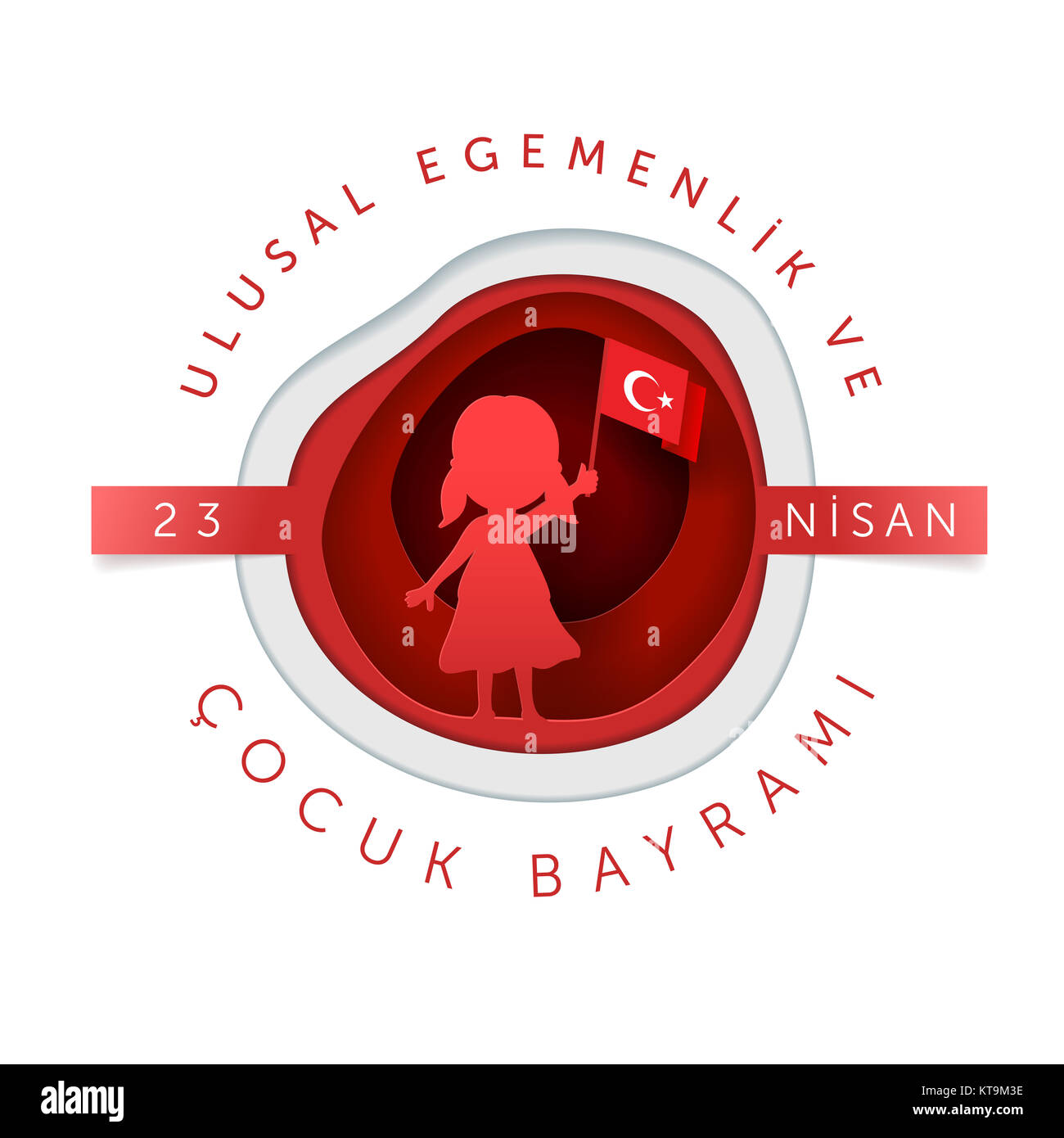 Aprile 23 turco la sovranità nazionale e la Giornata dei bambini Foto Stock