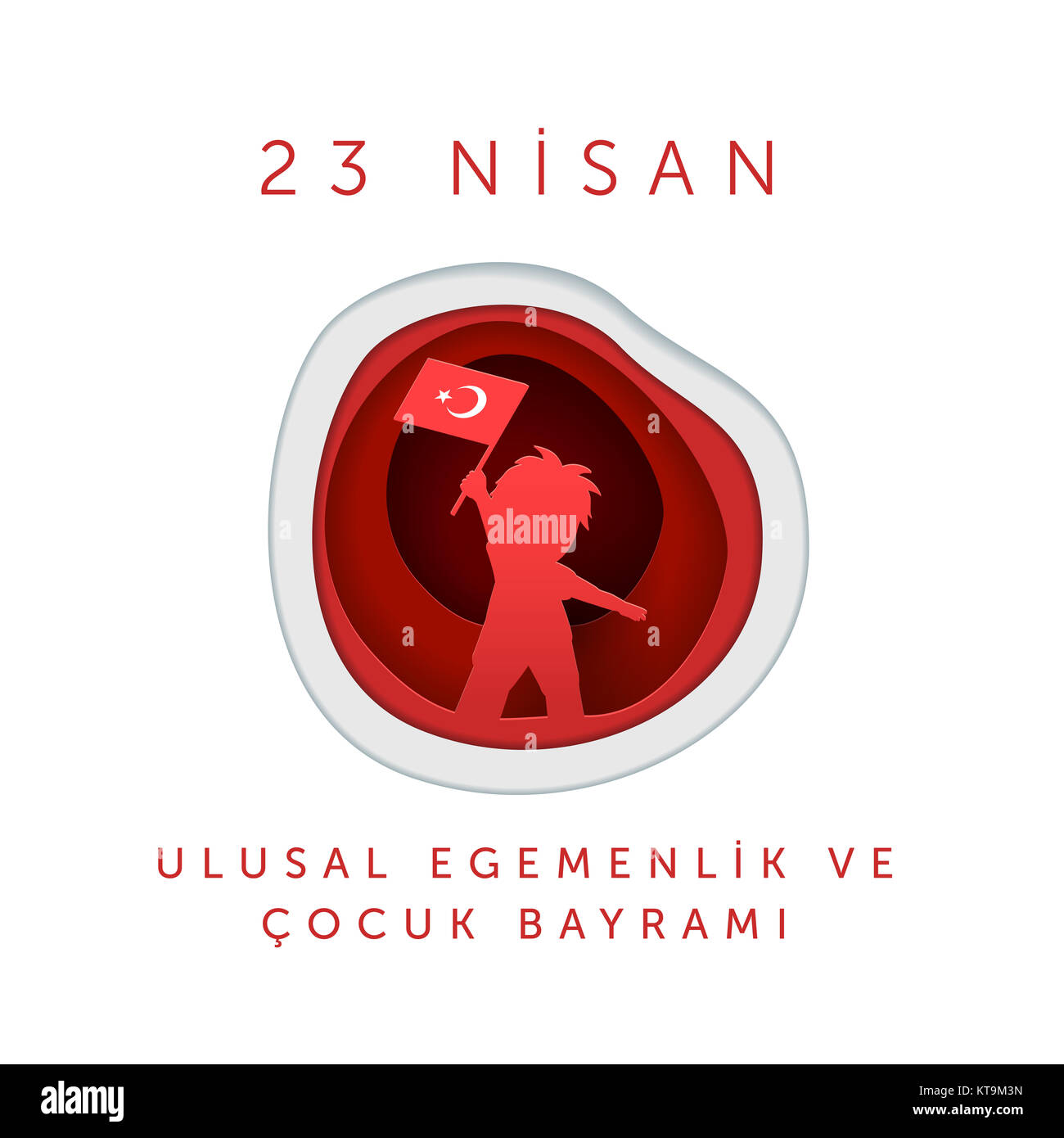 Aprile 23 turco la sovranità nazionale e la Giornata dei bambini Foto Stock