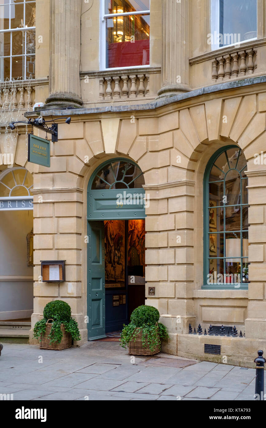 L'Edera ristorante sul Milsom Street Bath Somerset England Regno Unito Foto Stock