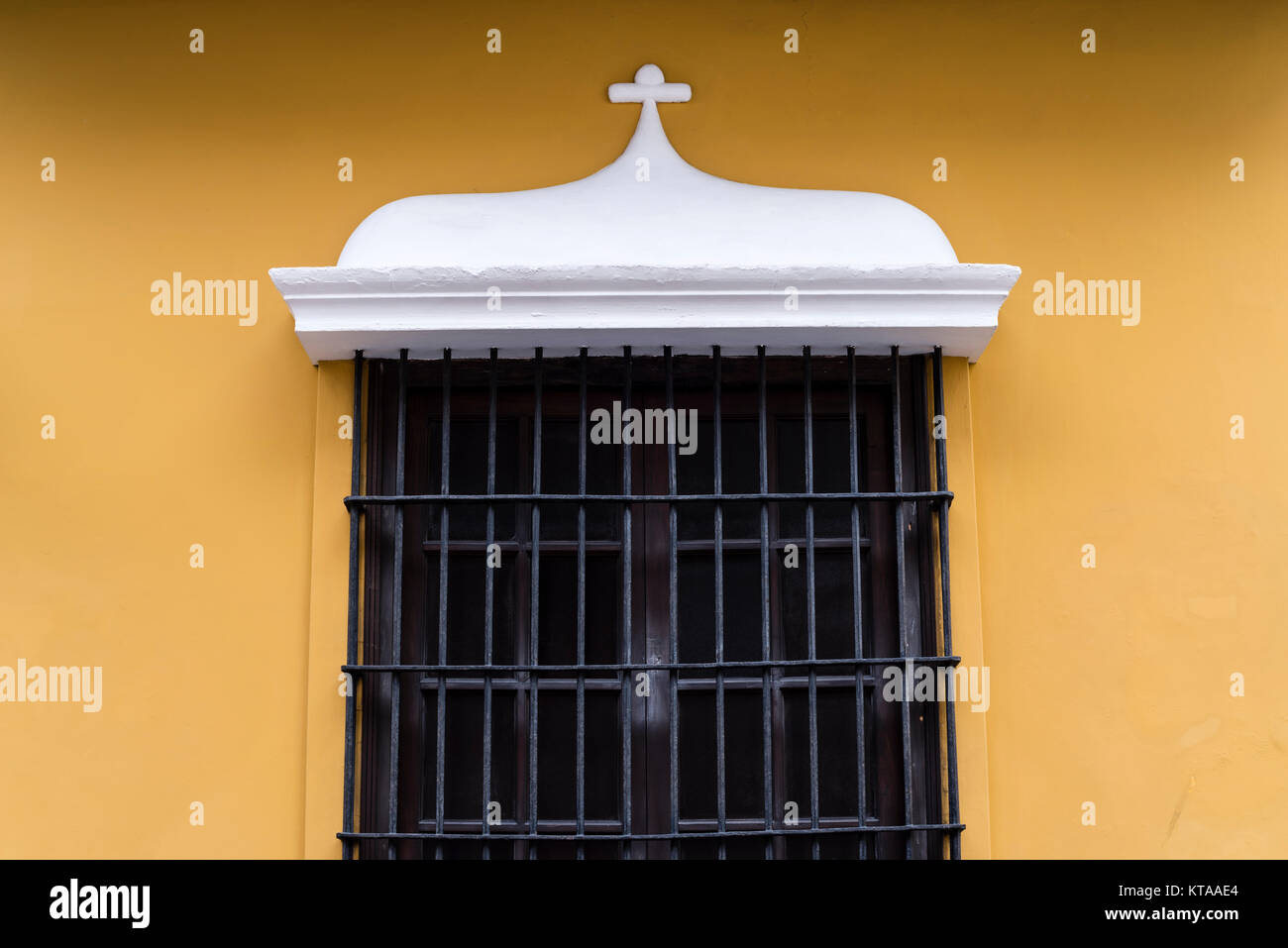 Architettura coloniale nella città di Lima,Goyeneche Palace e Ucayali street, Perú. Foto Stock