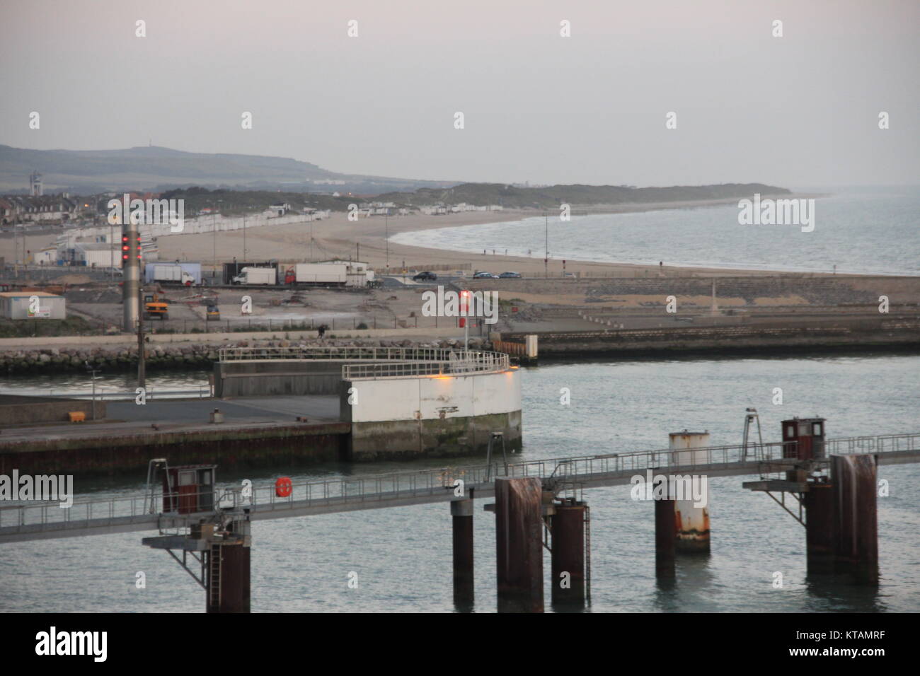Seagull in Calais Foto Stock