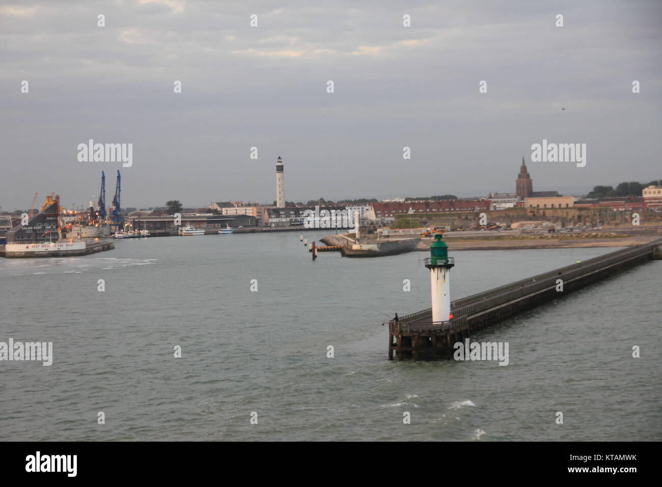Seagull in Calais Foto Stock
