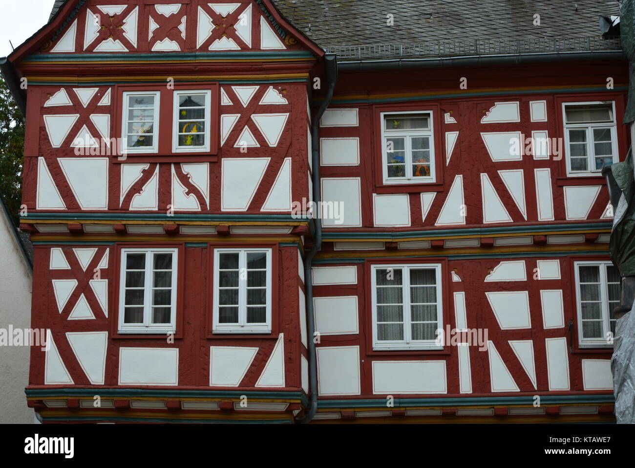 Casa in legno e muratura in Limburg an der Lahn Foto Stock