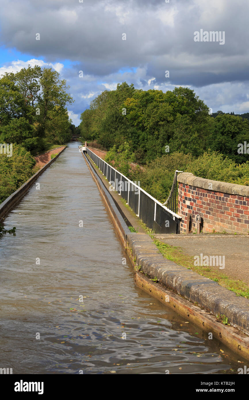 Acquedotto Edstone, Stratford-su-Avon Canal, Warwickshire Foto Stock