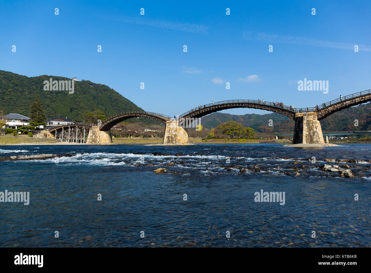 Ponte Kintai in Giappone Foto Stock
