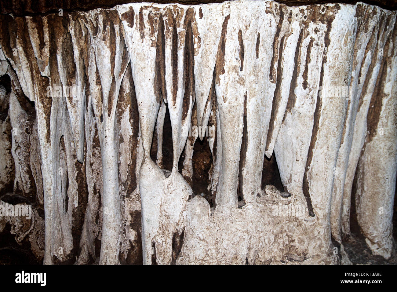 Natura stalagtites beaty Lawa grotta della Thailandia Foto Stock
