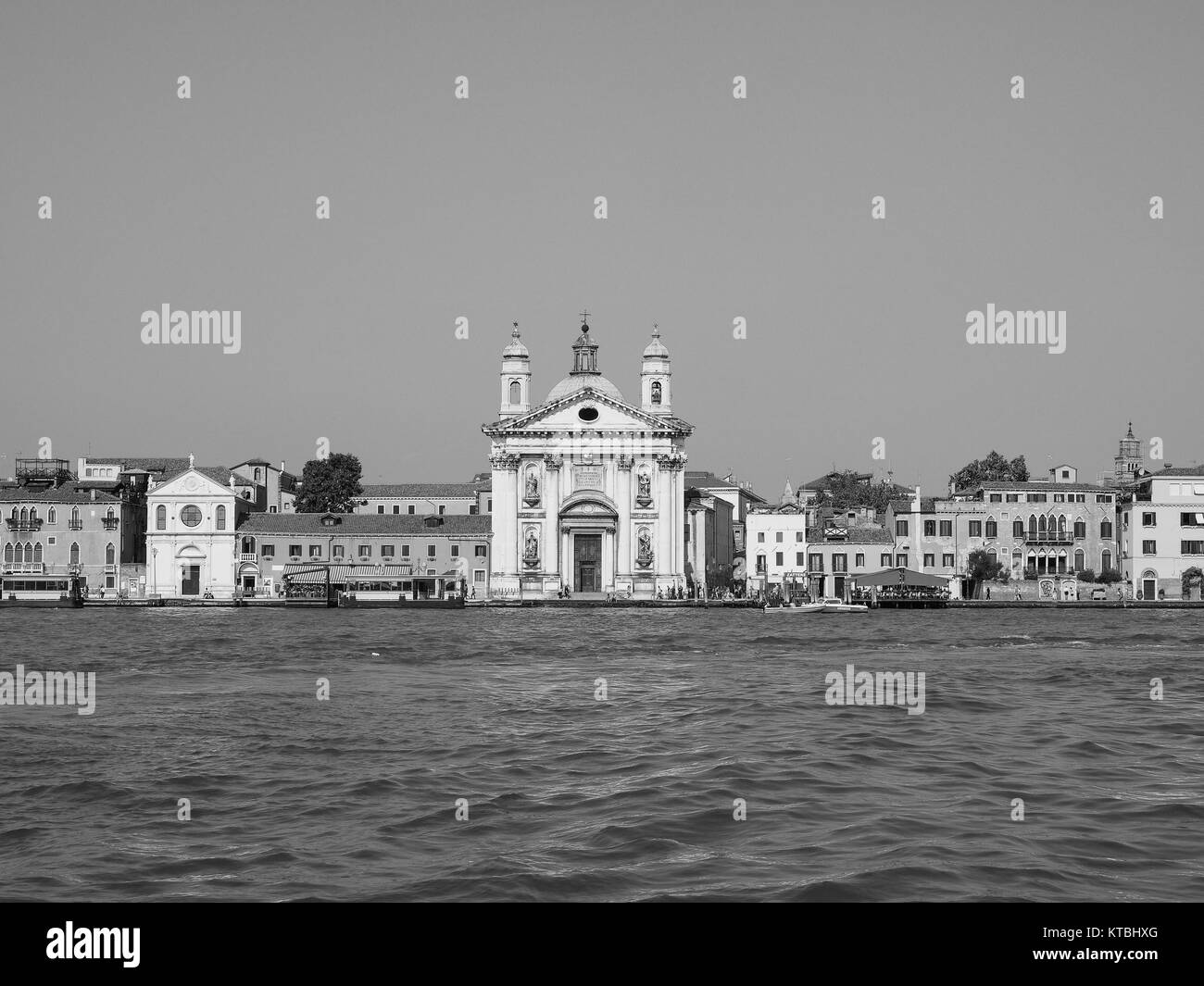 I Gesuati chiesa in Venezia in bianco e nero Foto Stock