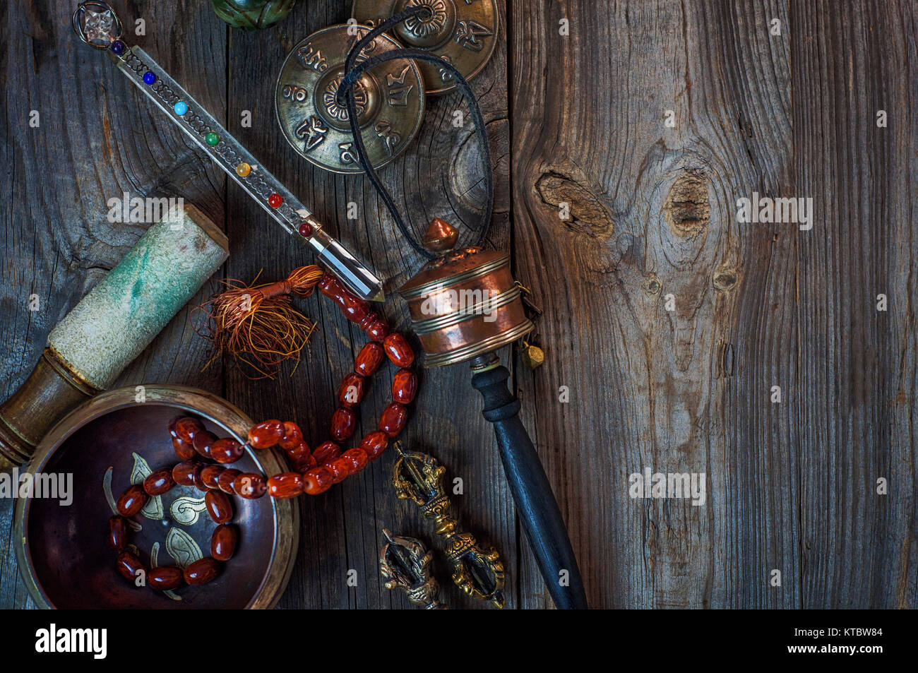 Oggetti di Antiquariato per la medicina alternativa Foto Stock