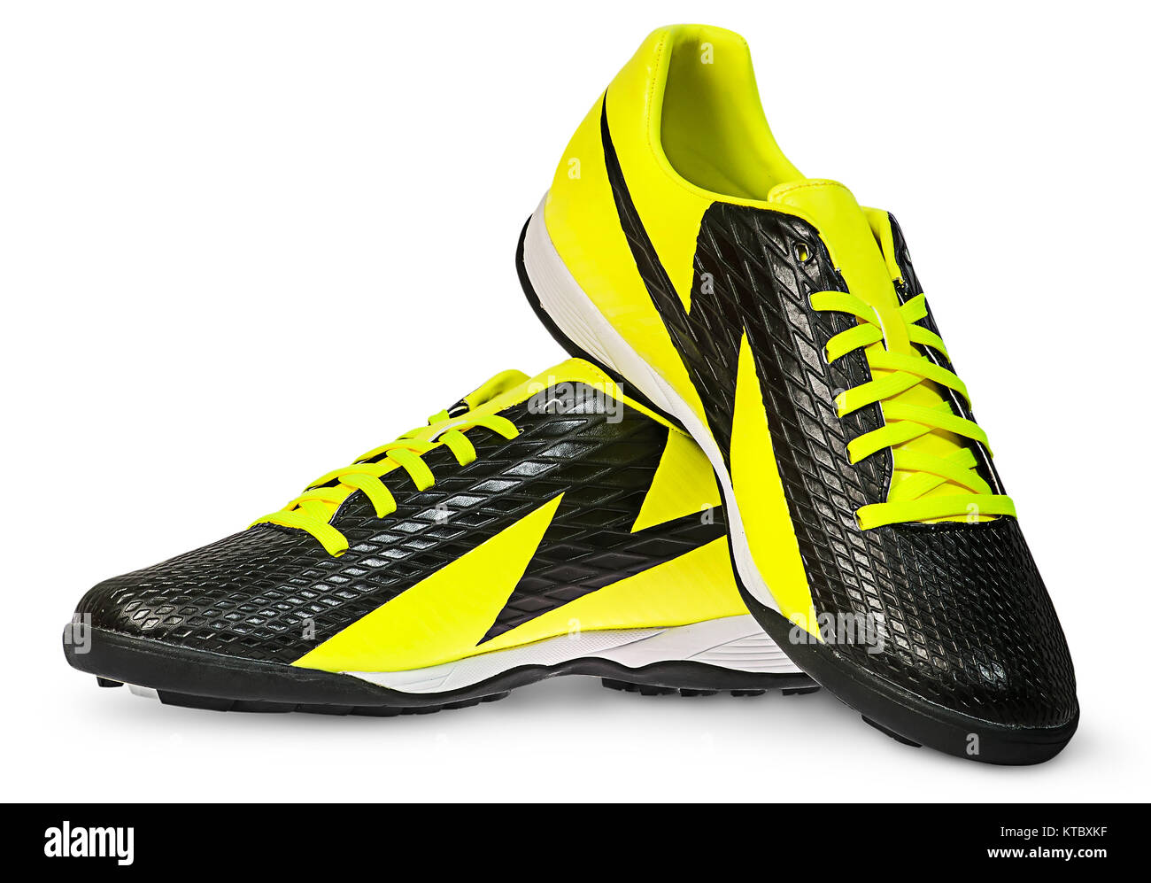 Moderno senza marchio sneakers su ciascun altro Foto Stock