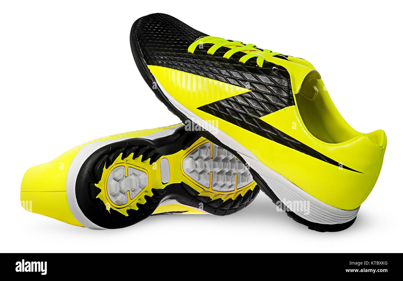 Prodotti senza marchio nuovo ribaltata sneakers su ciascun altro Foto Stock