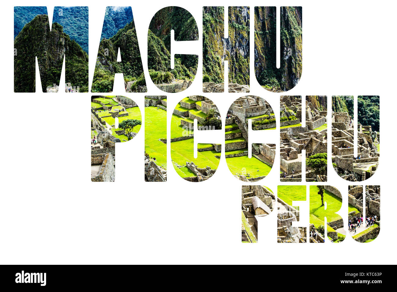 Machu Picchu, l'antica città Inca nelle Ande, Perù Foto Stock