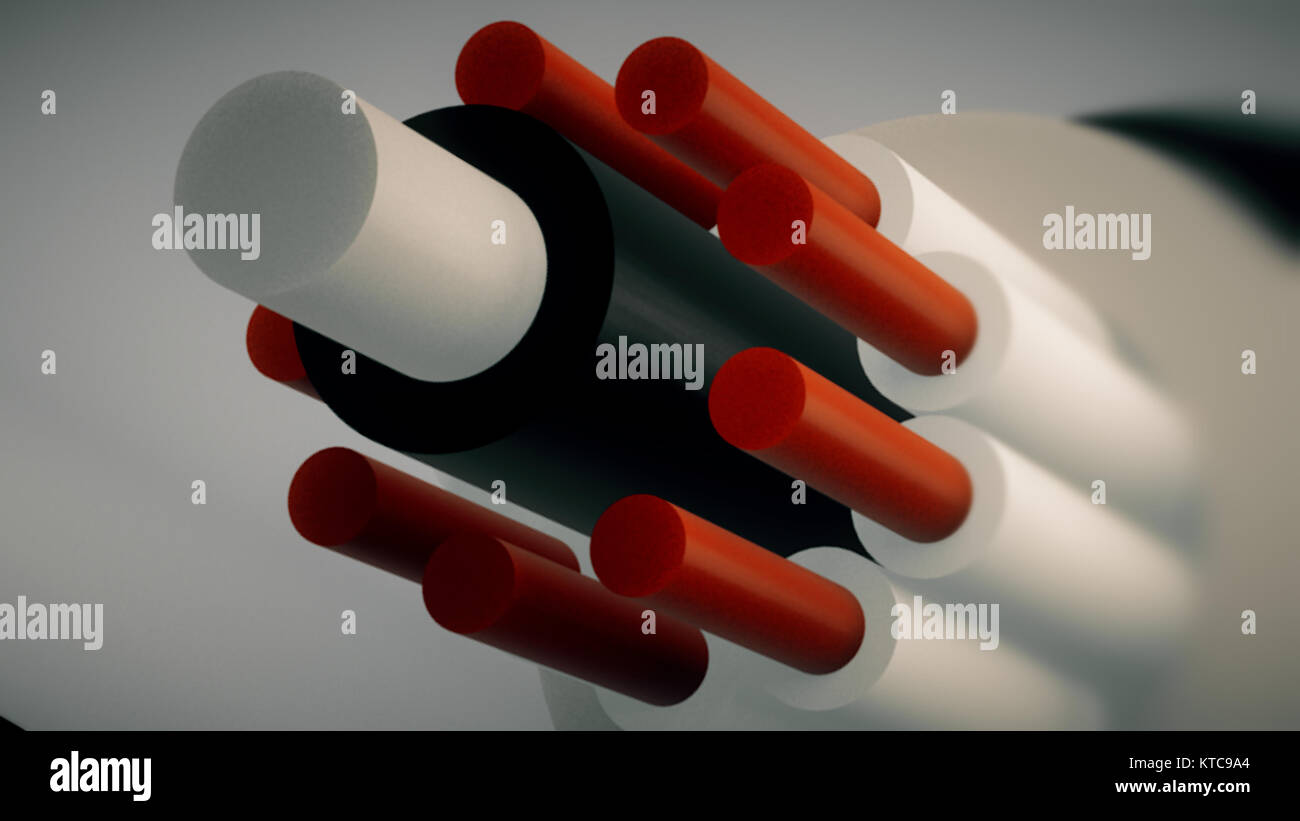 Computer grafica cavo. Sfondo tecnologico Foto Stock