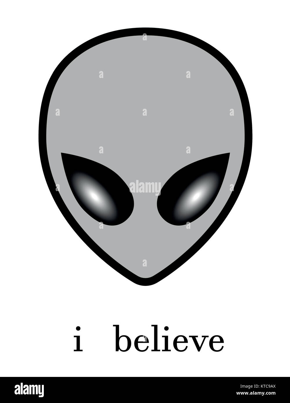 Alien credo ufo Foto Stock