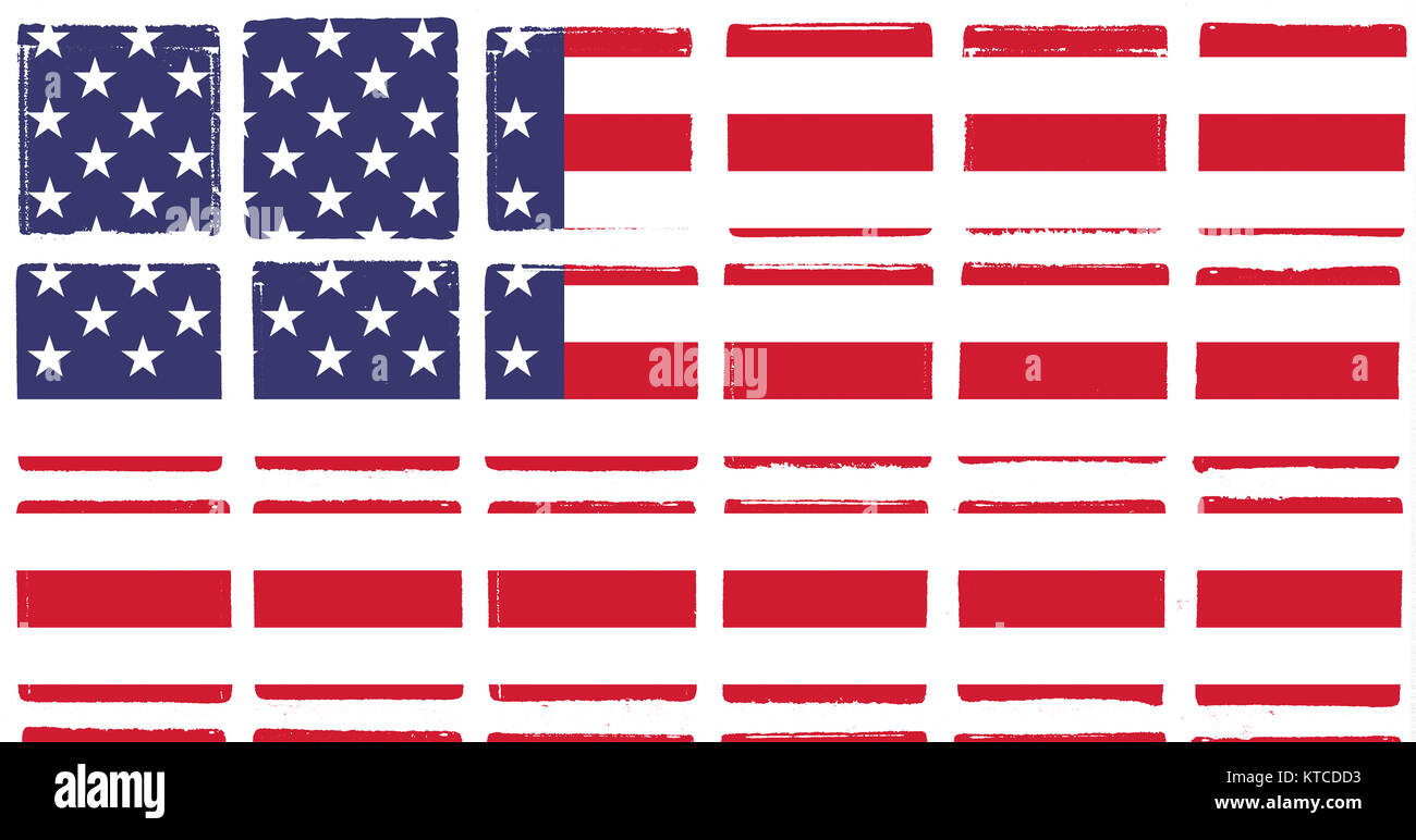Le piastrelle smaltate stati uniti d'America bandiera Foto Stock