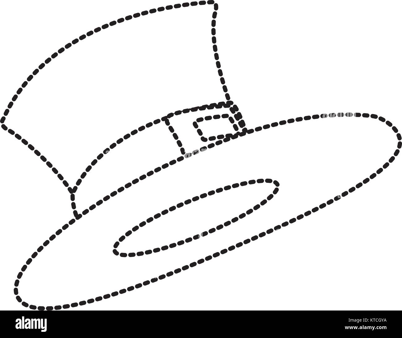 Maschio Vintage hat Illustrazione Vettoriale