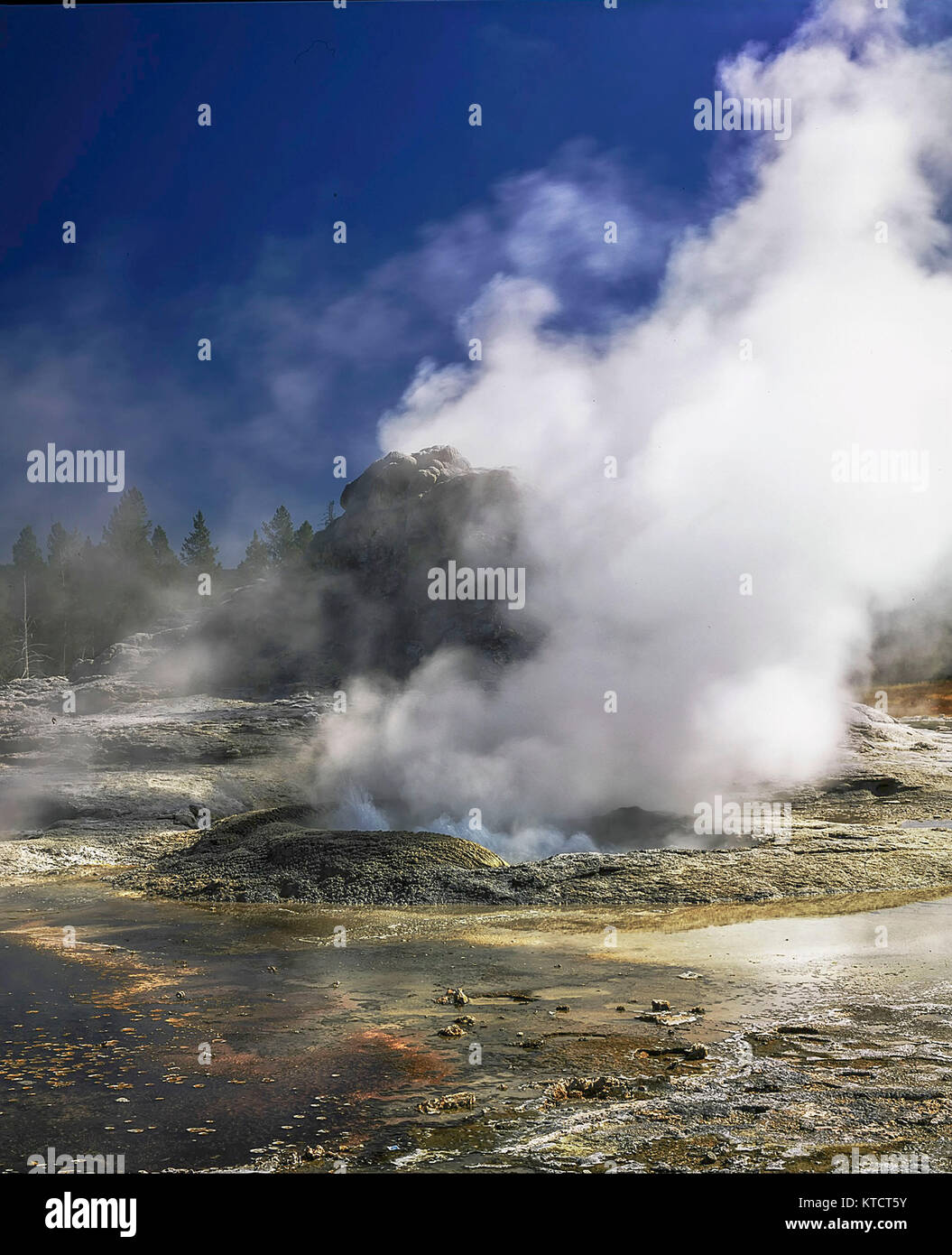 Parco nazionale di Yellowstone paesaggi, Wyoming, Stati Uniti d'America Foto Stock