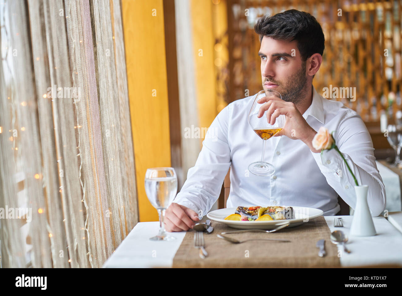 Business persona Pranzo concetto interno Foto Stock