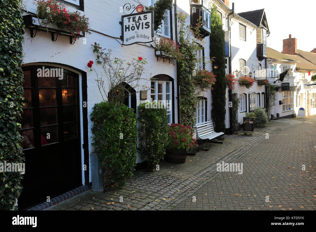 Street view nella città di Stafford, Staffordshire, England, Regno Unito Foto Stock