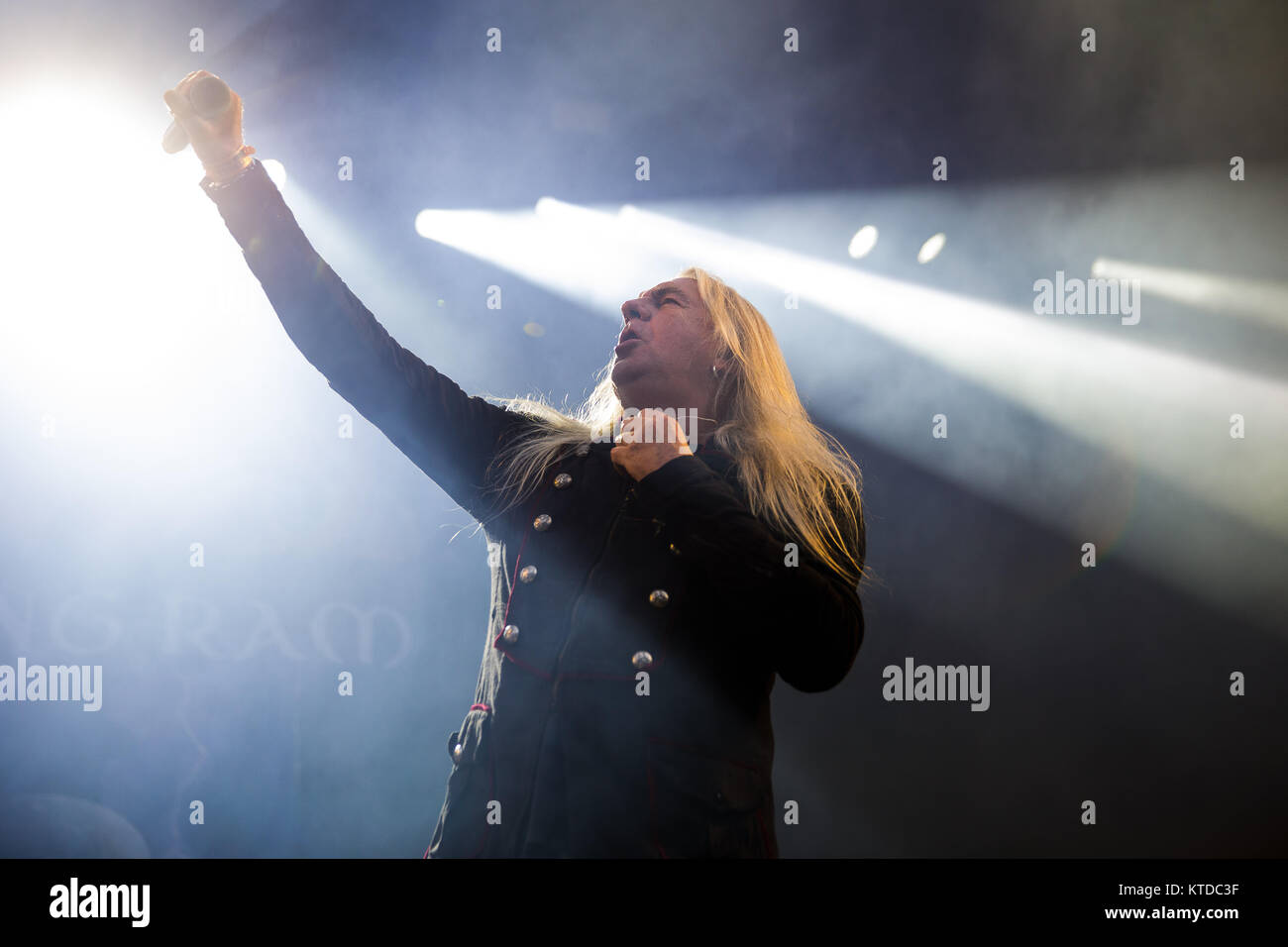 Il British heavy metal band Saxon esegue un concerto dal vivo durante il danese la musica heavy metal festival Copehell 2017 a Copenaghen. Qui il cantante Biff Byford è visto dal vivo sul palco. Danimarca, 22/06 2017. Foto Stock