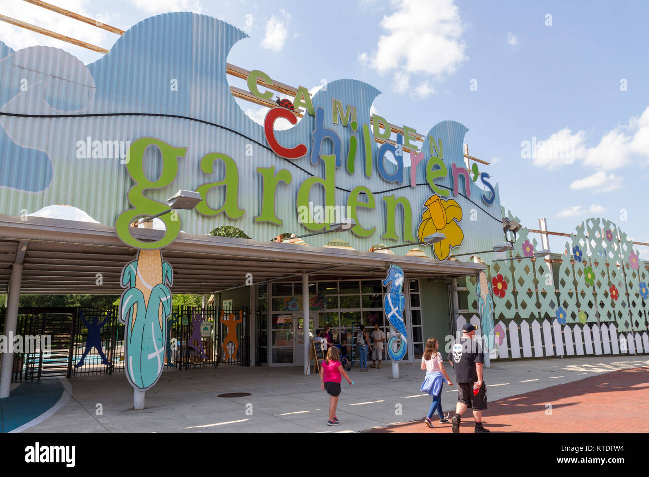 Il Camden Giardino dei bambini, a themed esperienza educativa per bambini in Camden, New Jersey, Stati Uniti. Foto Stock